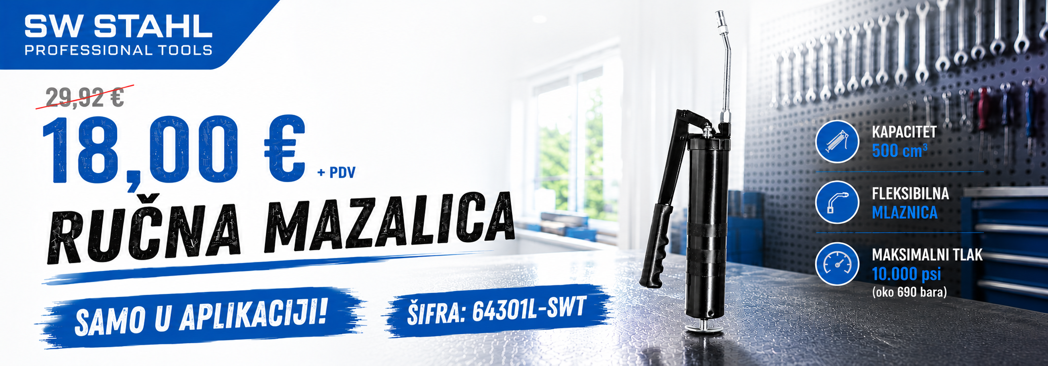 SW STAHL Ručna mazalica b2b